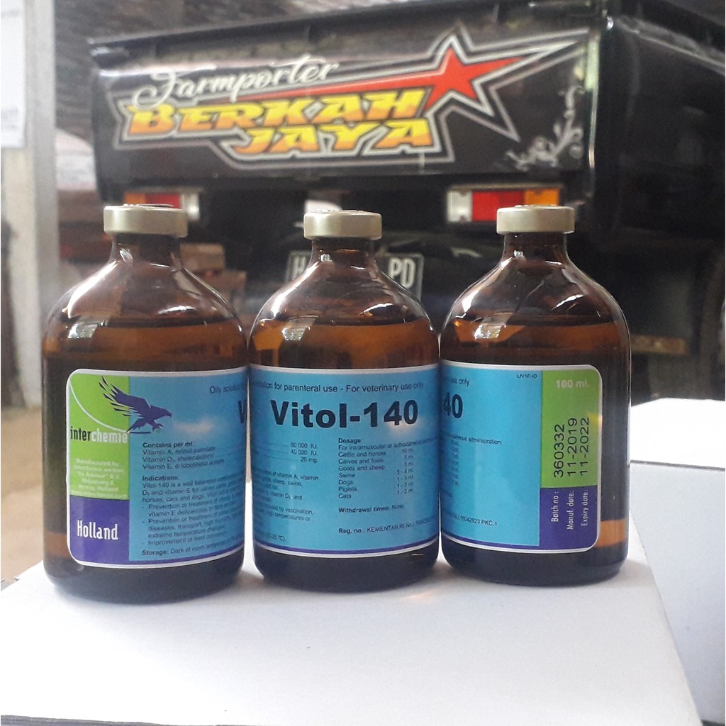 VITOL 140 Vitamin ADE Perbaiki Kondisi dan Produktifitas Hewan