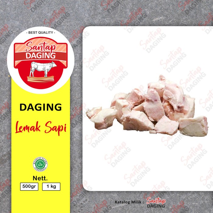 

Daging Lemak Sapi / Beef Fat Kemasan 1 kg