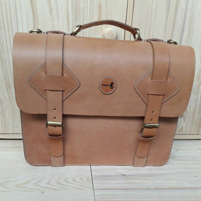 Tas Kulit Sapi Nabati Handmade/Tas Kulit/Tas Koper/Kulit Nabati