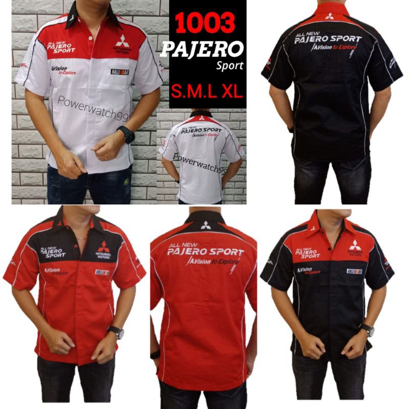 kemeja otomotif bordir baju komunita pajero sport