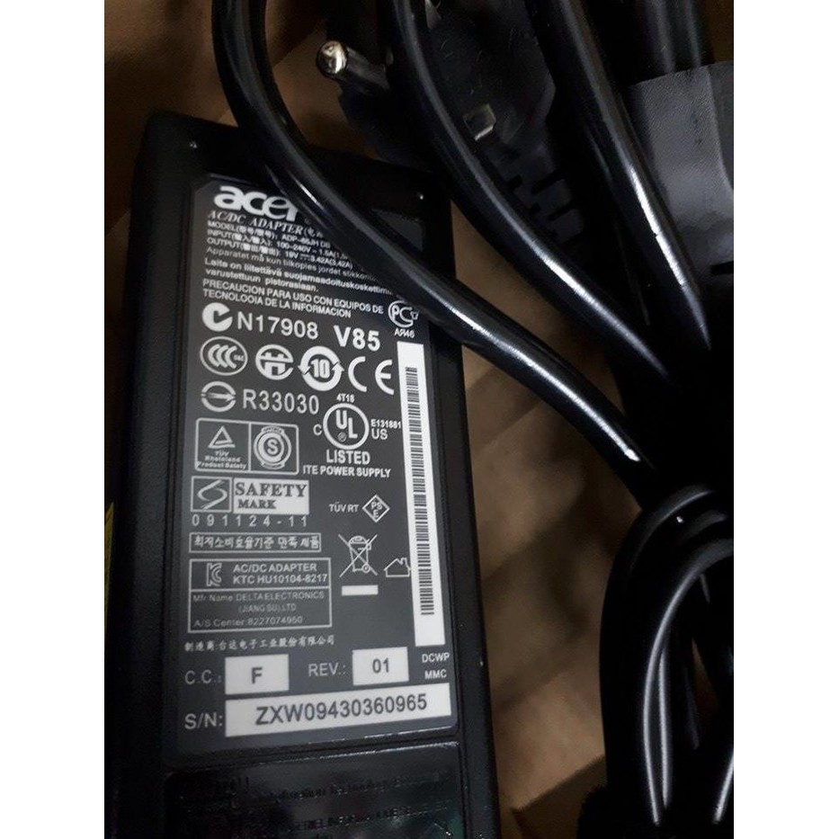 ADAPTOR ACER 19V 3.42A / CHARGER LAPTOP ACER ORIGINAL