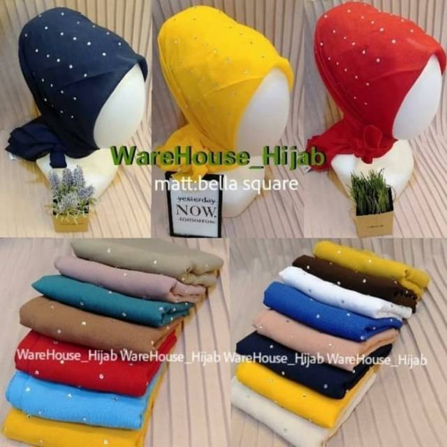 hijab mute swarovski glamour line / Hijab Segi Empat mute / Jilbab SegiEmpat mute / Kerudung Segi Em
