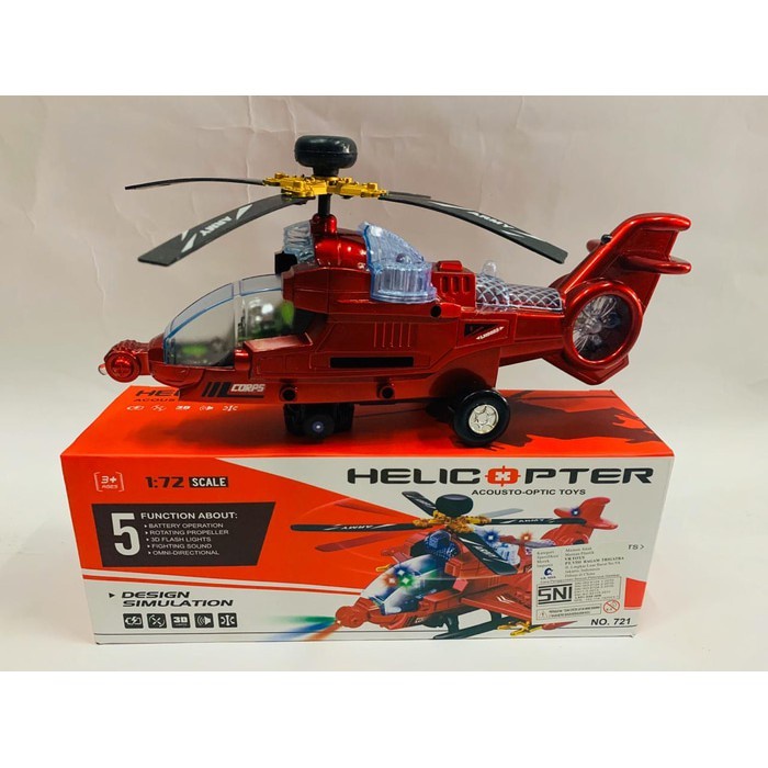 Mainan Anak Helicopter Acousto Optic Toys Helikopter / Mainan edukasi anak / helikopter unik pakai baterai