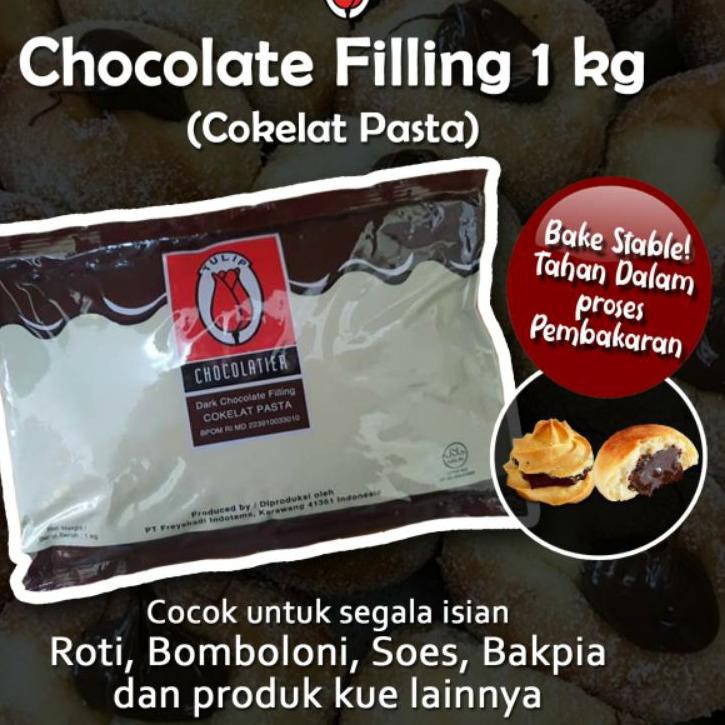 

Bisa COD TULIP FILLING PASTE CHOCOLATE KEMASAN 1 KG