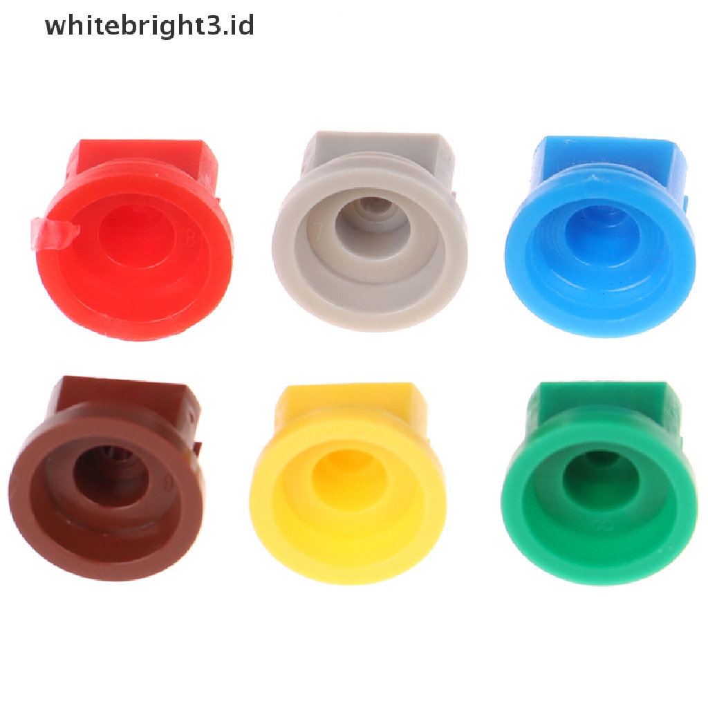 (whitebright3.id) 10pcs / Set Nozzle Sprayer Knapsack Bentuk Kipas Untuk Irigasi Taman