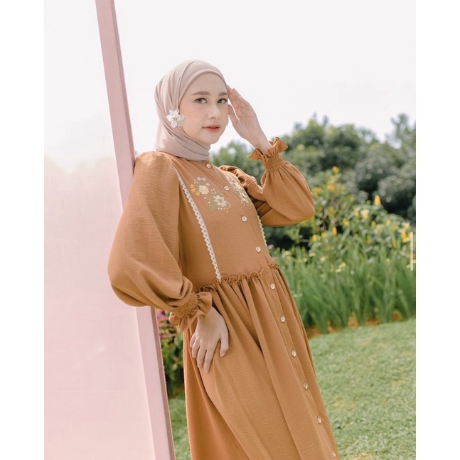 Seraya Dress Brick - Haidee Orlin