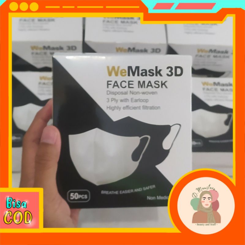 Masker Duckbill 3 Ply Earloop 1 box per box || Masker Duckbill face mask careion ynb || Masker Duckb