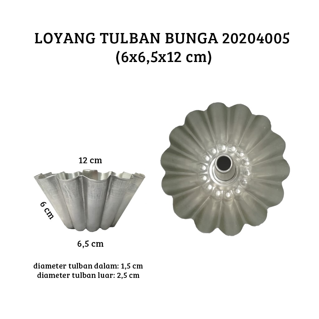 Harga Gila Loyang Tulban Bunga 20204005 6,5x12x6 Cm [dijual Per 1 Pcs] gBZ90asNDDkQk
