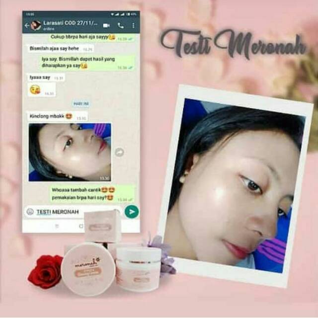 MERONAH CREAM PAKET GLOWING 2IN1