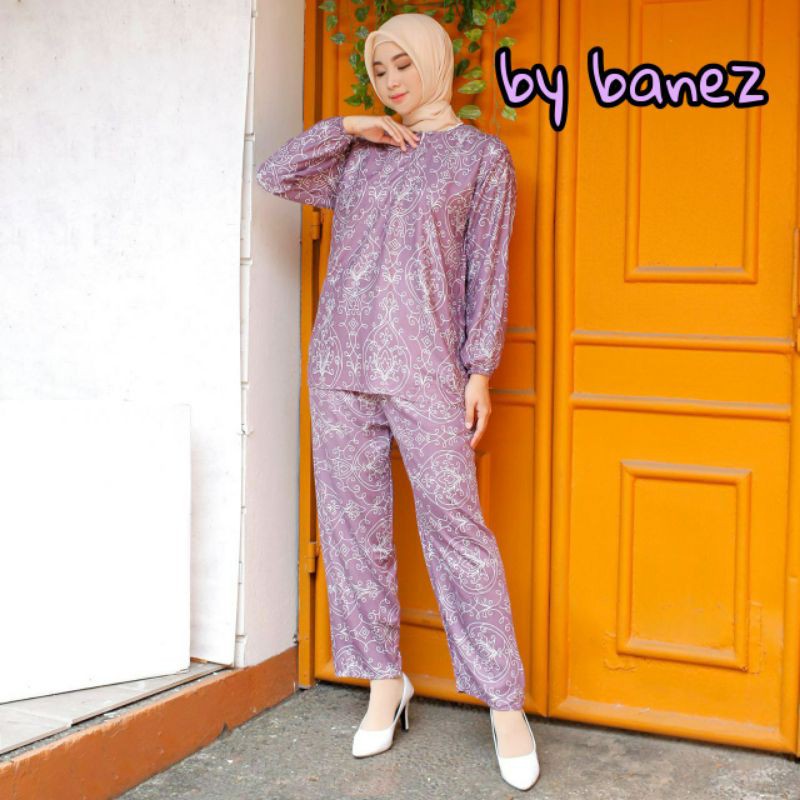 one set /piyama/ setcel tangan panjang paloma busui  by banez ECER GROSIR TERMURAH SE-INDONESIA/ da-5