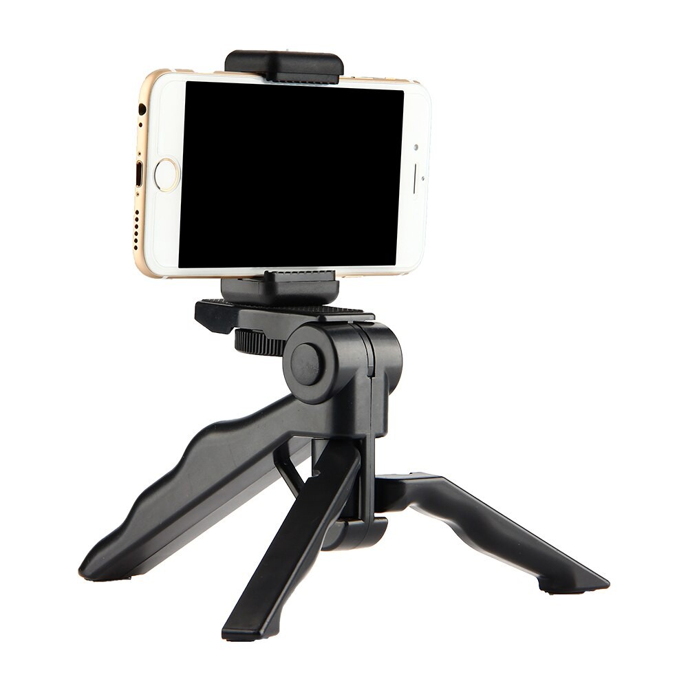 Tripod Mini Foldable 2 in 1 SK32 Table Stand + Holder U Phone Holder Tripod Handle Smartphone