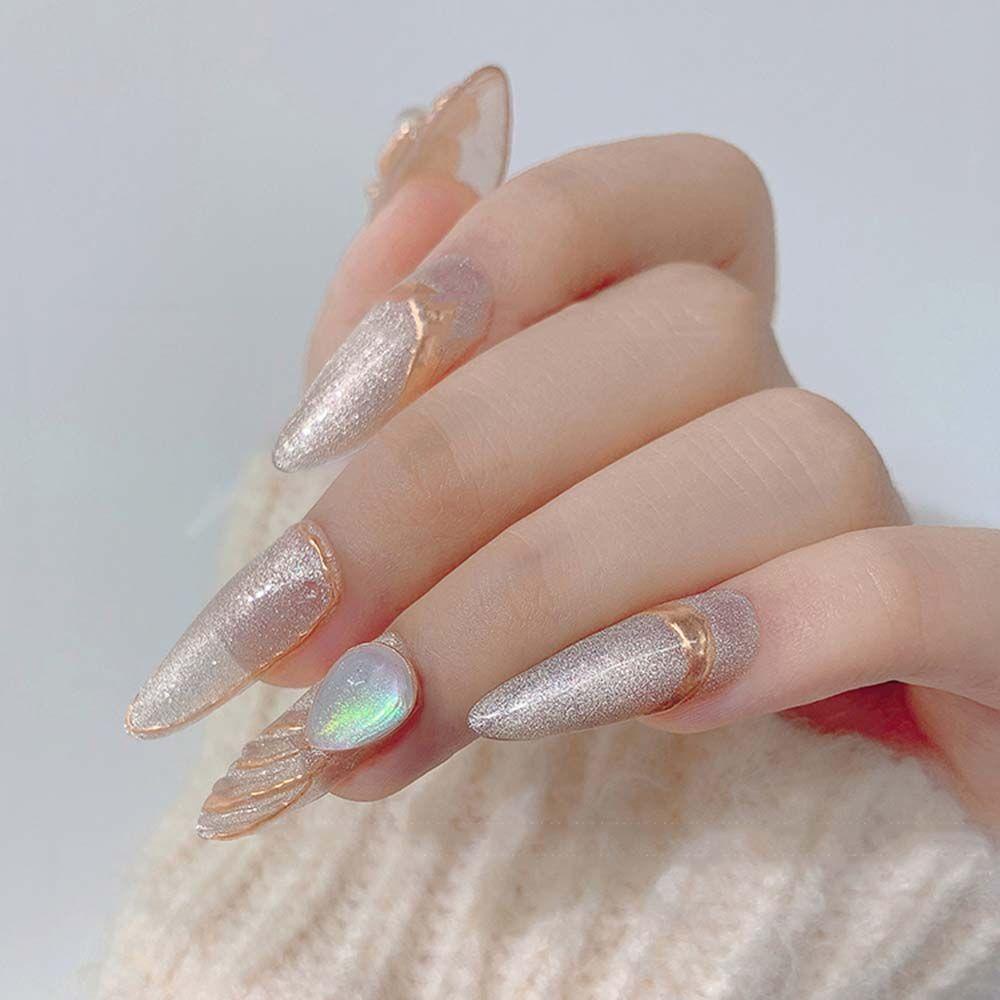 Mxbeauty Ornamen Kristal Bentuk Hati 3D Untuk Dekorasi Nail Art