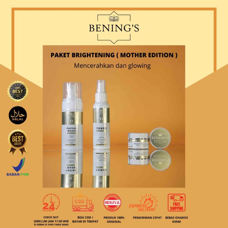 Paket Brightening Bening Skincare Mother Edition