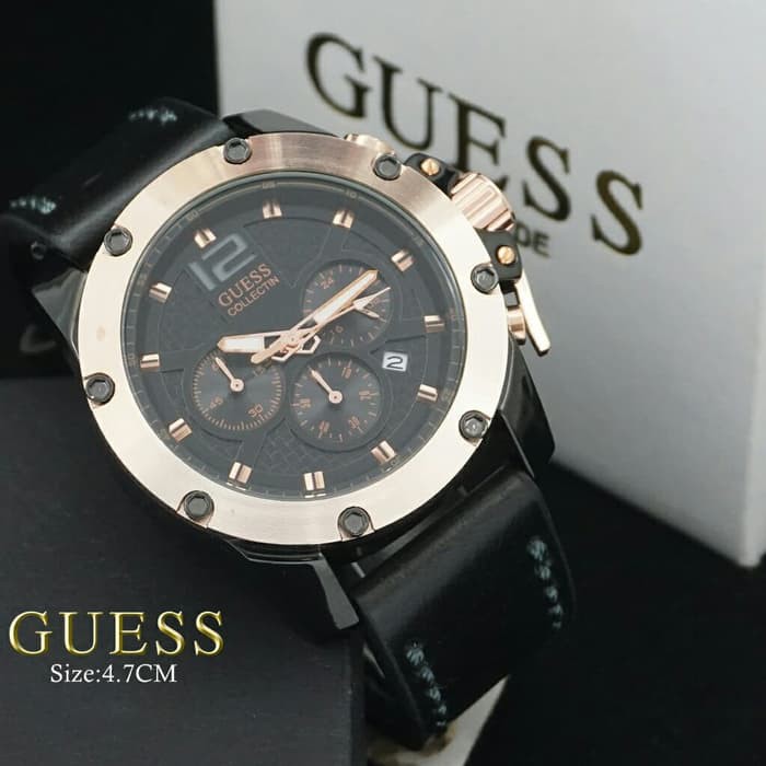 Jam Tangan Pria Guess tgl chrono aktif KW1