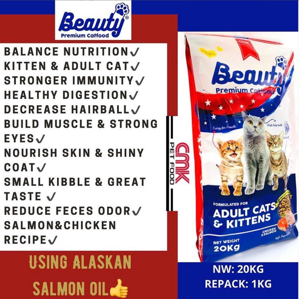 Beauty Premium Makanan Kucing Kering Cat Food Dry