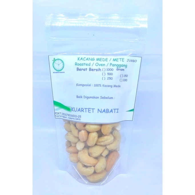 

100gr Roasted Kacang Mede Utuh Size Sedang - Besar Sulawesi - Mete Oven - Matang