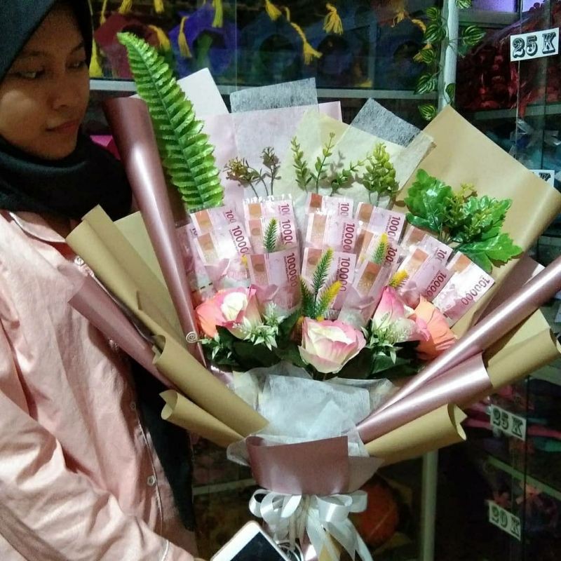 bucket uang 50.000 ( 20 lembar)