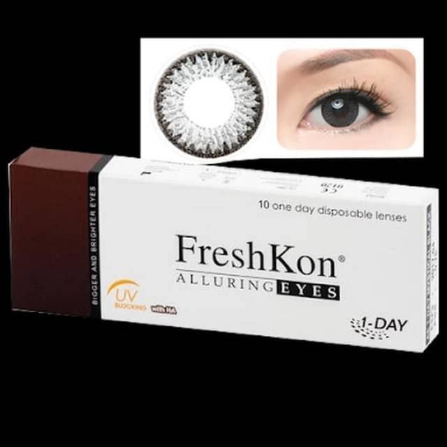 Softlens FRESHKON ALLURING 1DAY/soflen warna bulanan freshkon/soflens freskon normal s/d -8.00