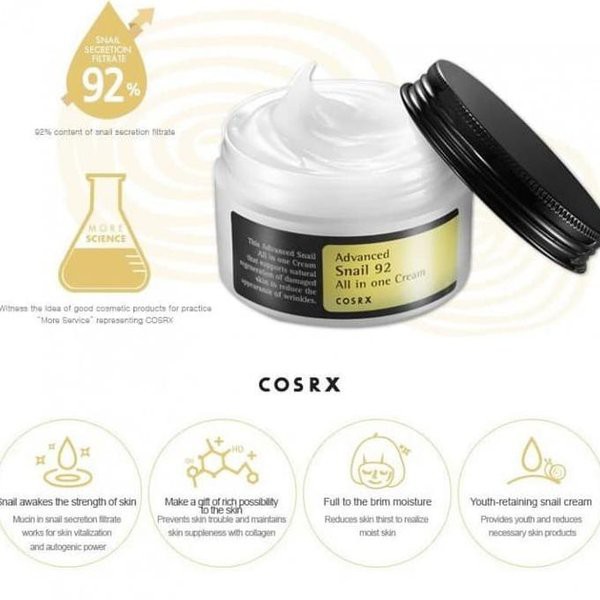 COSRX Advanced Snail 92 All in One Cream - 100gr [BPOM]