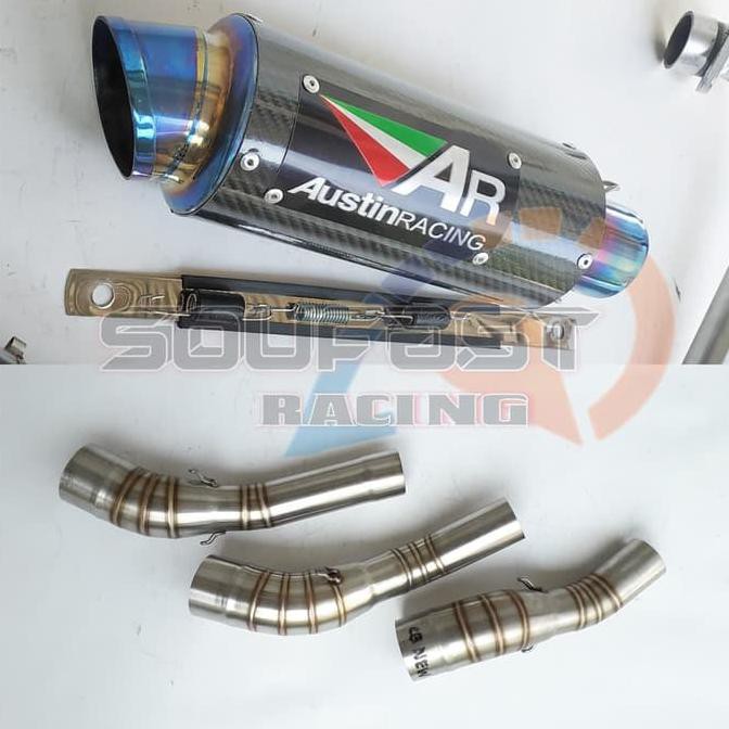 knalpot racing new cbr150r new cb150r slip on knalpot austin racing Promo