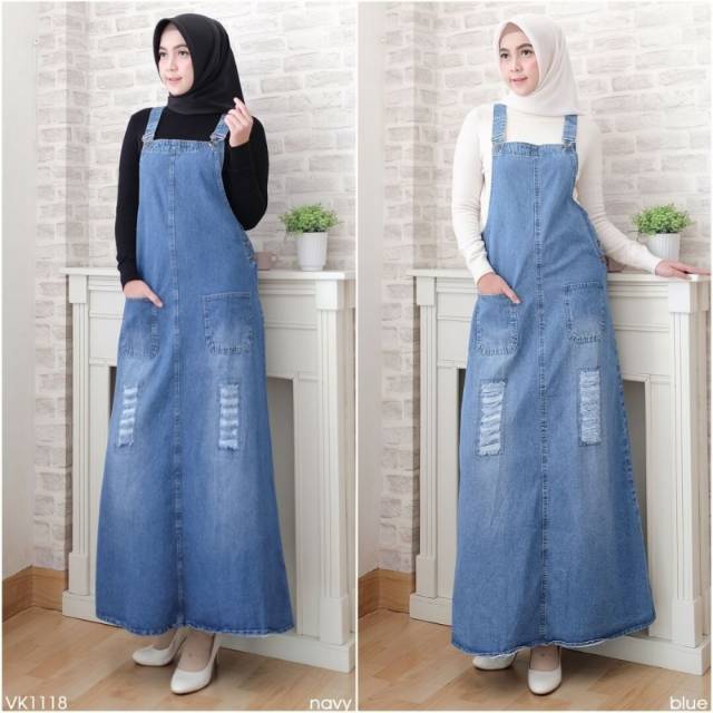 OVERALL JEANS JAMELA BAJU MUSLIM TERNAMA