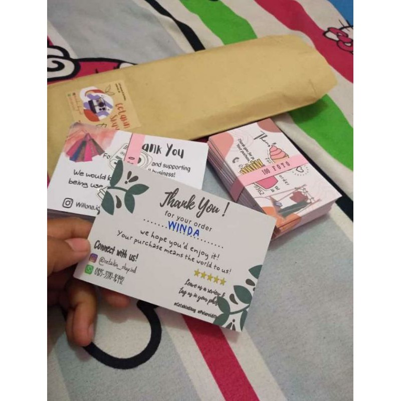 

THANKYOU CARD | KARTY UCAPAN | KARTU NAMA MURAH