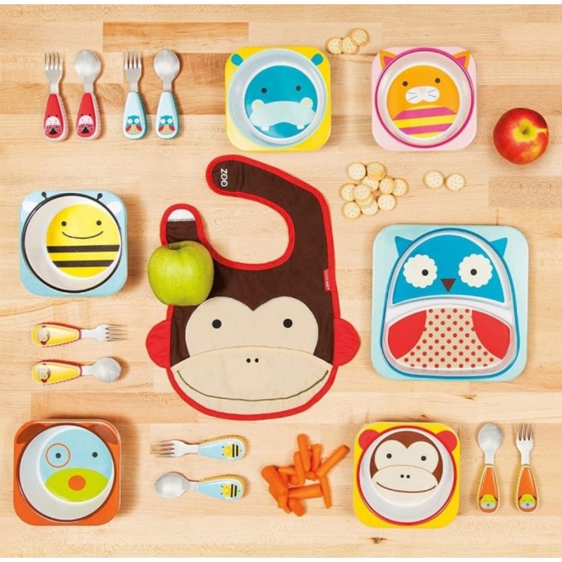 Skip Hop Zoo Utensils - Peralatan Makan Sendok Garpu Anak