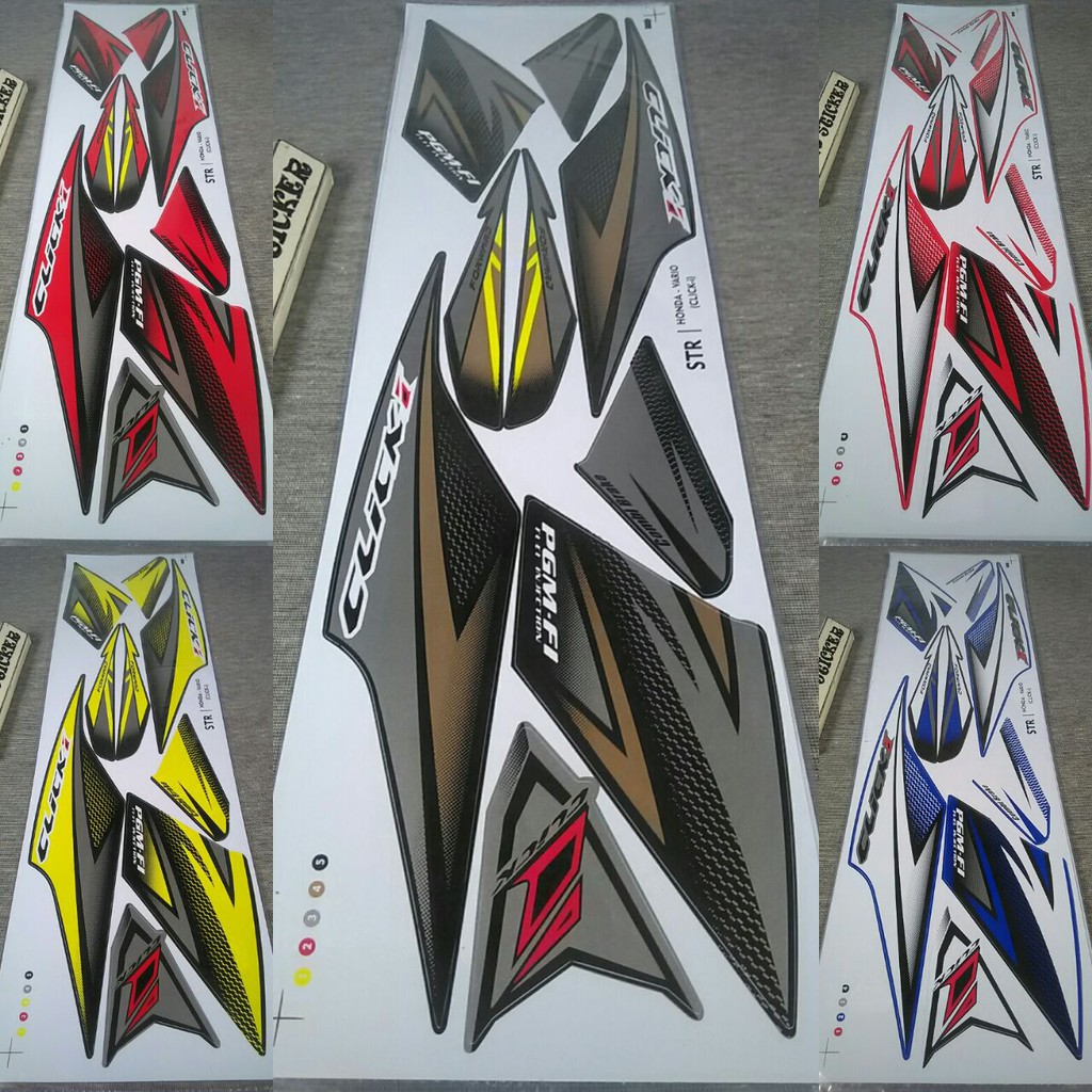 Bisa Cod Striping Sticker Variasi Honda Vario 110 Cbs Techno