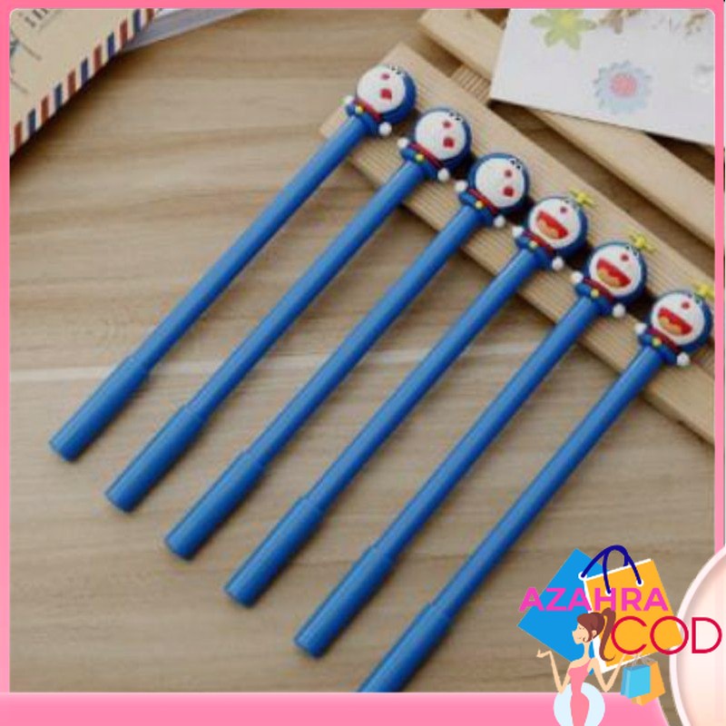 AZAHRA pulpen karakter DORAEMON PENA KARAKTER DORAEMON PULPEN GEL MOTIF KARAKTER DORAEMON PENA LUCU / BOLPEN JEL KUCING