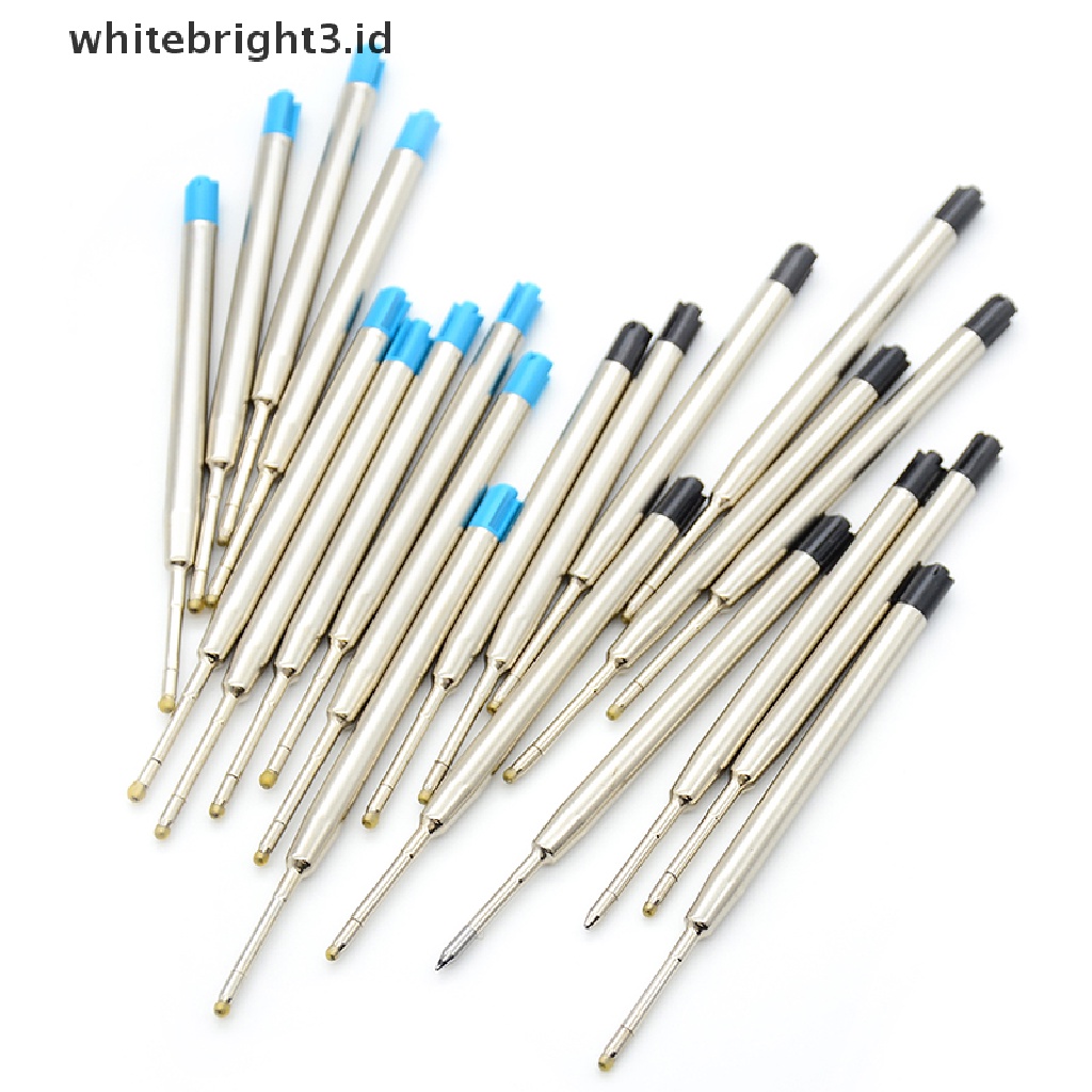 (whitebright3.id) 10pcs Pulpen Tinta Biru parker Standar 1.0mm