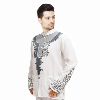 Baju Koko Okechuku Black Panther Pria Motif PRINTING Baju Koko Okechuku Black Panther Pria Motif PRINTING