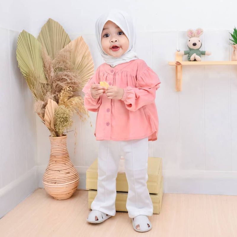 Murah Tangan Panjang Curly Kids/ Atasan Anak Panjang Curly Blouse Keren