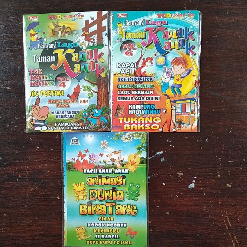 VCD Lagu TKK/Lagu Anak² Animasi. Vcd Karaoke Lagu Anak.