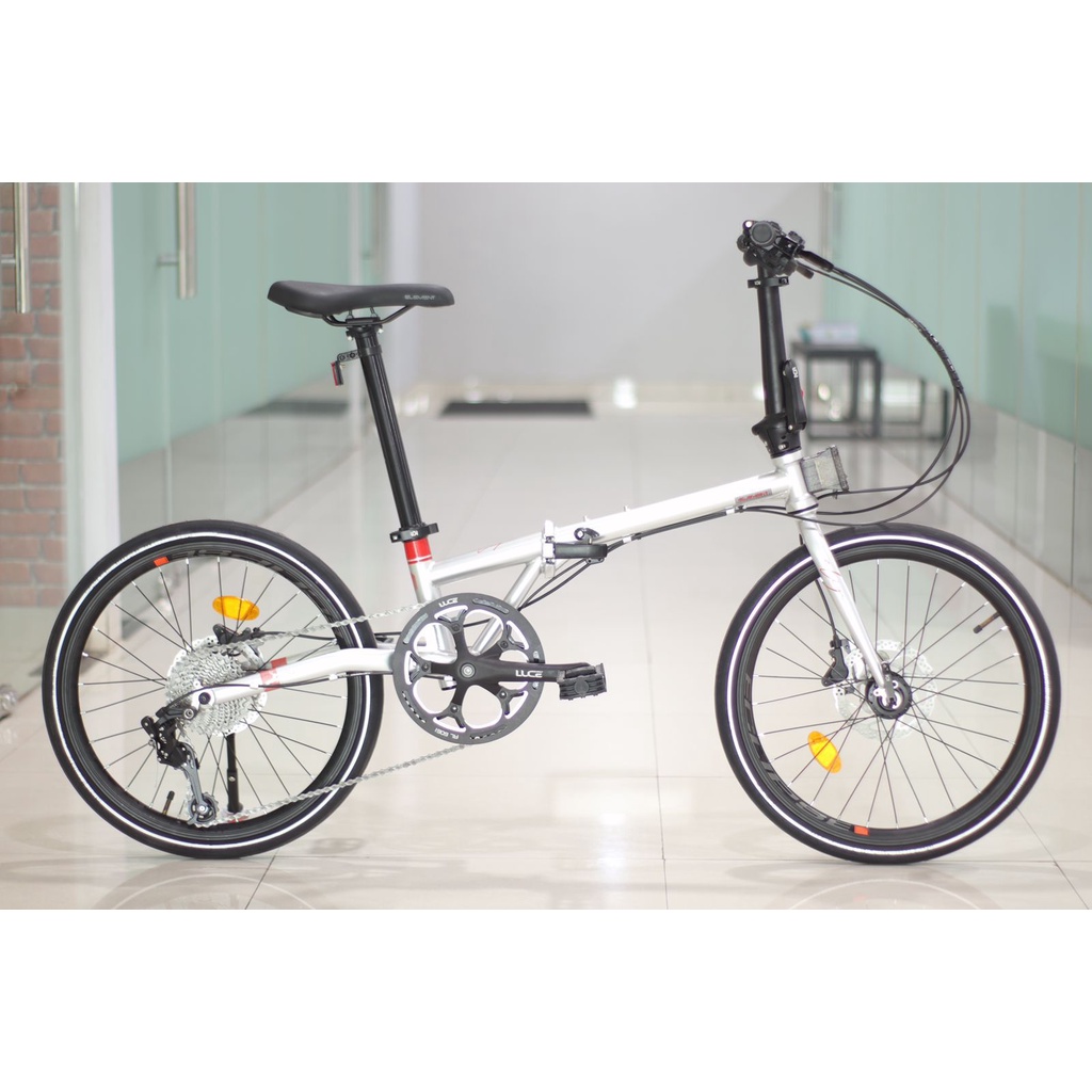 Sepeda Lipat  Element Clip 20 Inch 10 Speed New 2022 Garansi-White