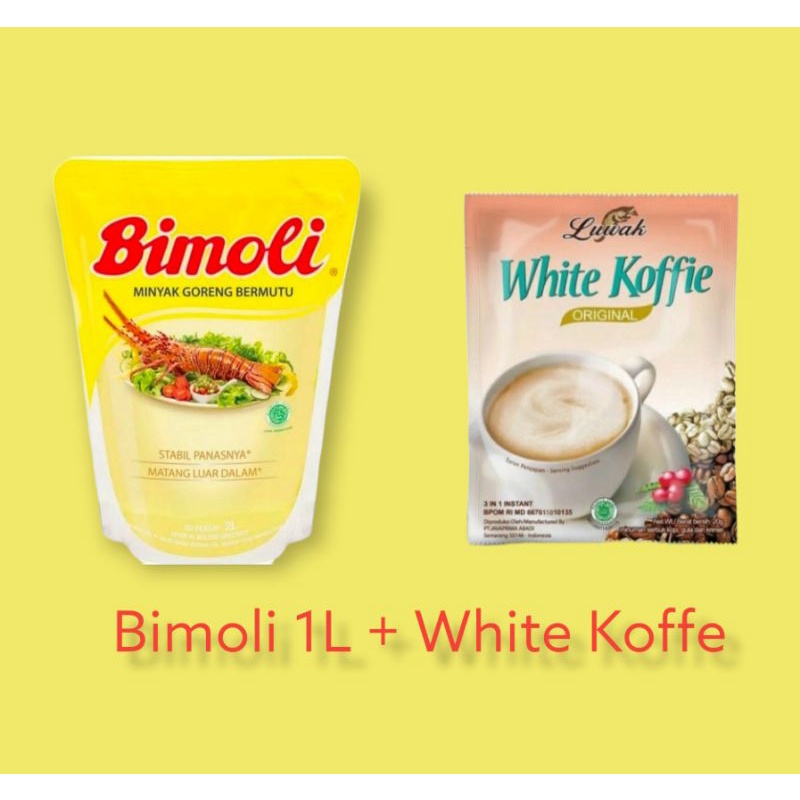 

Paket Bimoli 1L + White Koffe Termurah