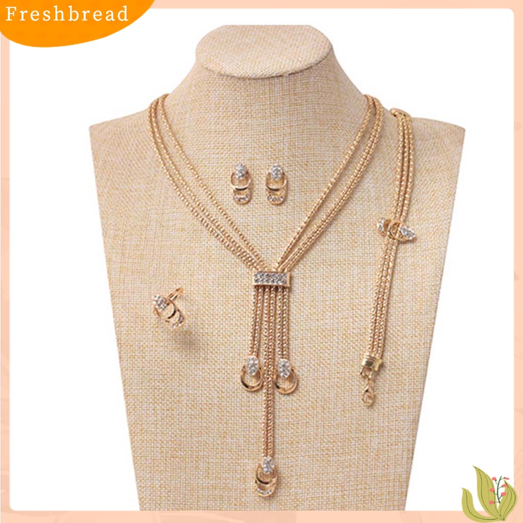 Fresh| Kalung Liontin Gelang Bahan Alloy Aksen Berlian Imitasi