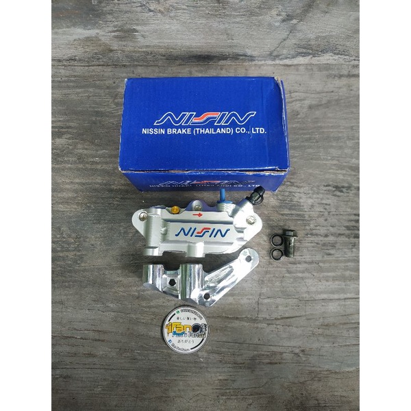 kaliper Nissin 4 Piston set breket Skok Ninja