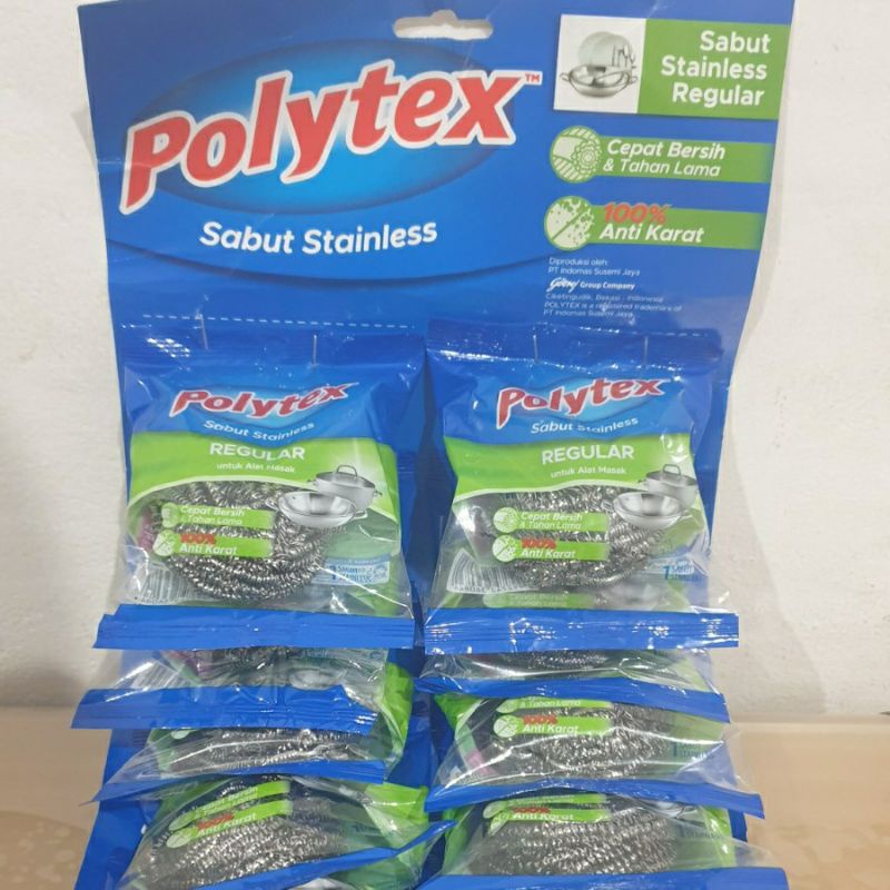 Polytex stainless HARGA GROSIR 1 Lsn sabut cuci piring sabut cuci wajan teflon panci sabut cuci kawat stainlis sabut cuci piring jaring sabut cuci  nylon polytex stainless  polytex kawat stainless polytex