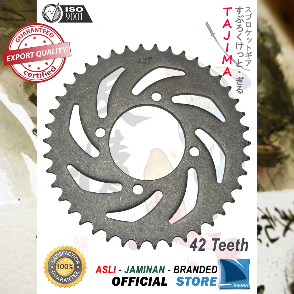 Gigi Tarik 40T ~ 53T YAMAHA Jupiter MX / New / 135cc Gir Belakang - Rear Sprocket Gear TAJIMA-428-42T