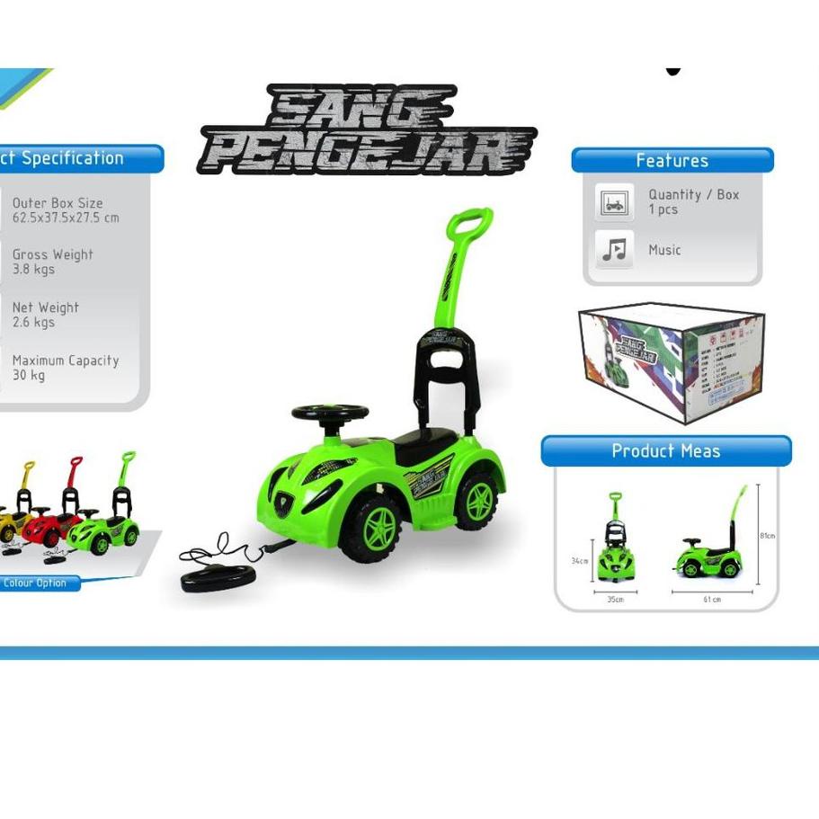 ➪ Mainan anak ride on / mobil dorong sang pengejar SPR yotta toys ۩