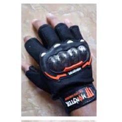 Sarung Tangan Motor Setengah Batok Monster Half Finger Sarung Tangan Biker