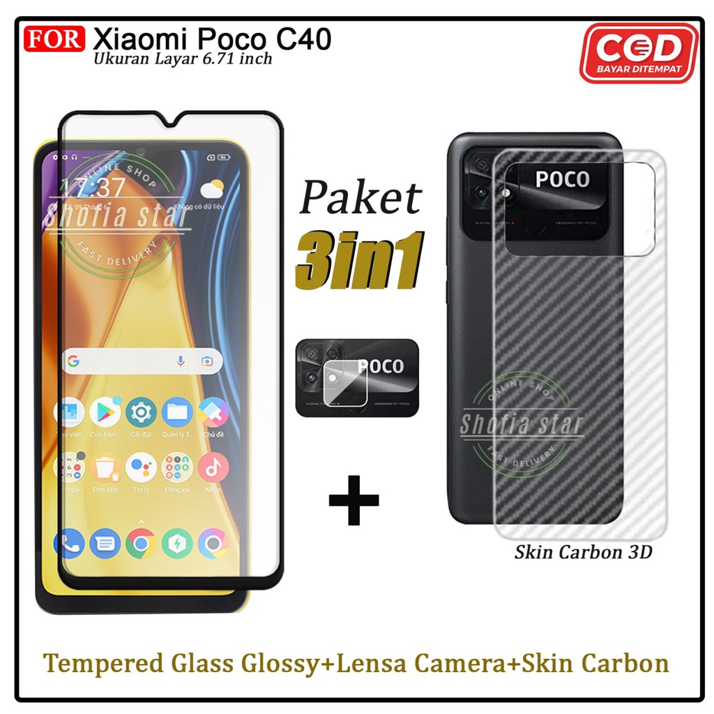 3in1 Anti Gores Ceramik Privacy Matte Poco C40 M4 Pro Poco x3 Gt X3 X3 Nfc X3 Pro M3 M3 PRO 5G Anti Spy Full Cover