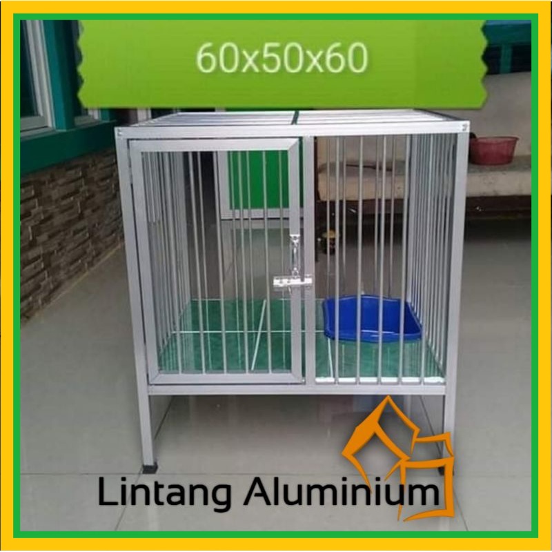 Kandang Kucing Aluminium Minimalis Kotak kecil murah