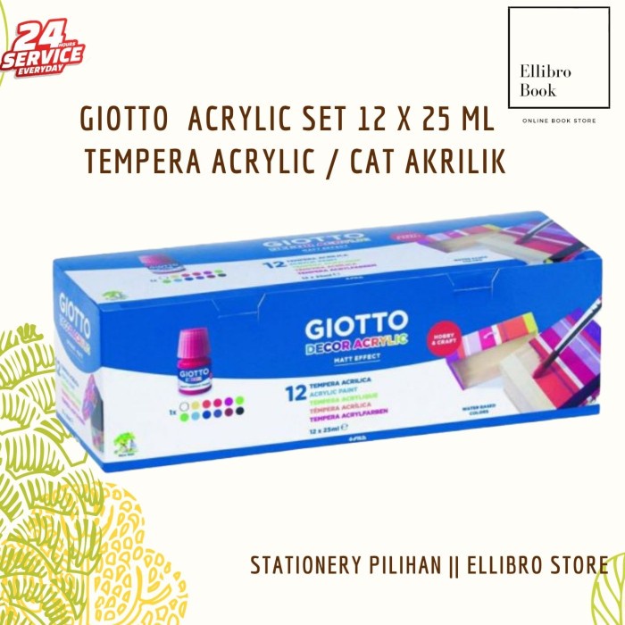 

Produk Terbaru Cat Acrylic Giotto Decor Acrylic Set 12 X 25 Ml / Tempera Acrylic