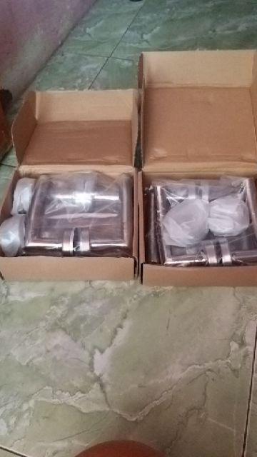Paket 1 Set Handle Kunci Pintu Rumah Kamar Mandi Pipa Sabit Stainless