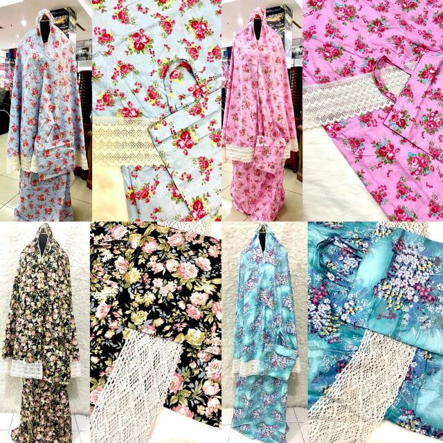 Mukena Katun Jepang Renda