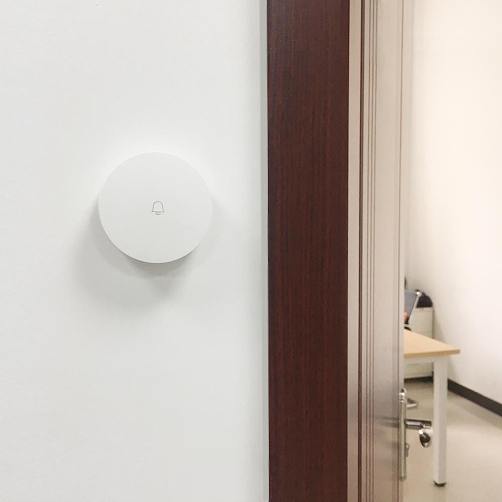 Linptech Bell Pintu WiFi Wireless Smart Doorbell Self Power Kinetic Generating - G6LW-E - White