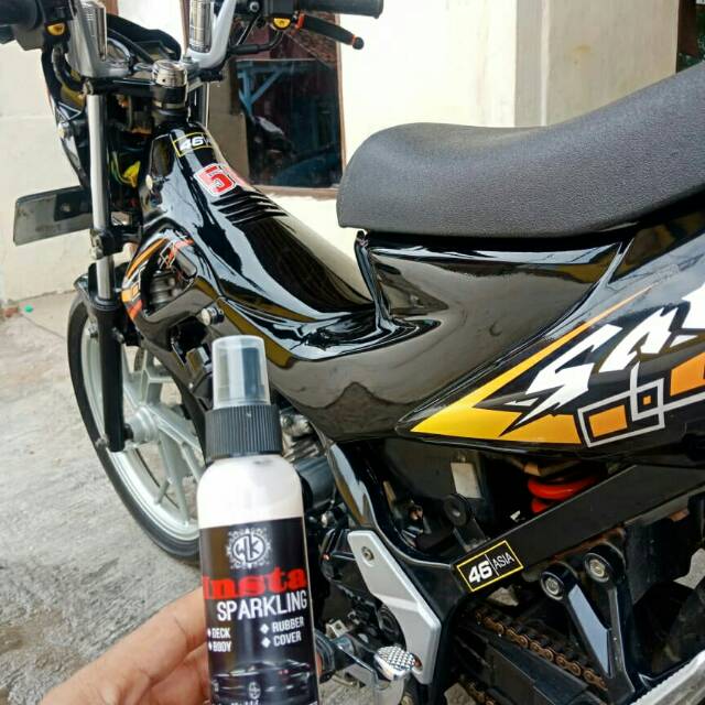 Pengkilap Motor/Mobil Insta Sparkling 250ml + Lap Microfiber