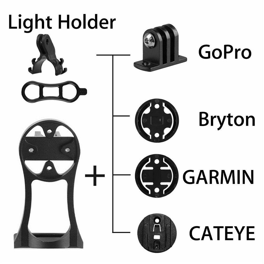 Rebuy Bike Computer Mount Bicycle Untuk Garmin Bryton Cateye GoPro Light Aluminium Alloy Extension Bracket