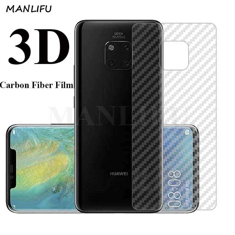 2PCS Matte Clear Back Carbon Fiber Film For Huawei Mate 8 9 10 20 30 40 Pro Screen Protector